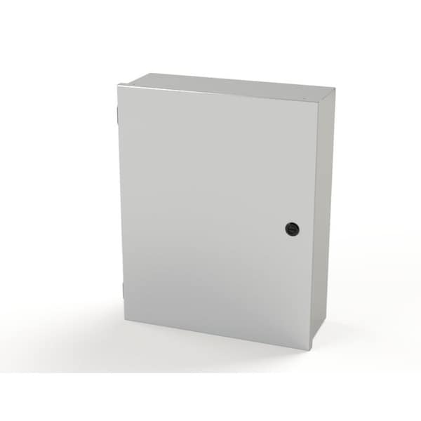 1/4 Turn Latch Electrical Enclosures, 20 in H, 6 in D, 16 in W, NEMA 1, Carbon Steel
